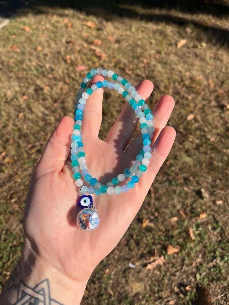 Recycled Necklace No. 25 sea Salt Jewelry Made of Beach Plastic