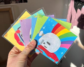 4x4” Various Art Prints Mental Health Disability Vent Art