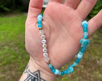 Beaded Kandi Necklace “Dizzy” Disabled Chronic Illness Jewelry