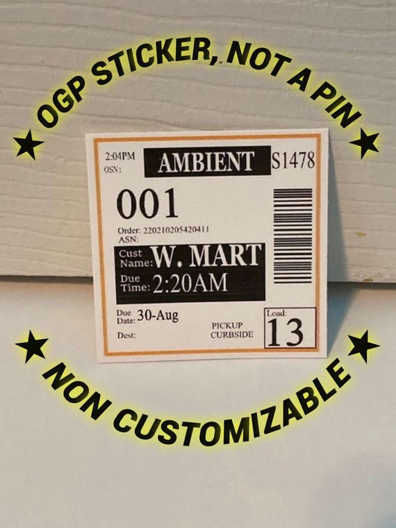 Sticker Not Custom Walmart Ogp Label Etsy Sticker Not Custom Walmart Ogp Label Etsy
