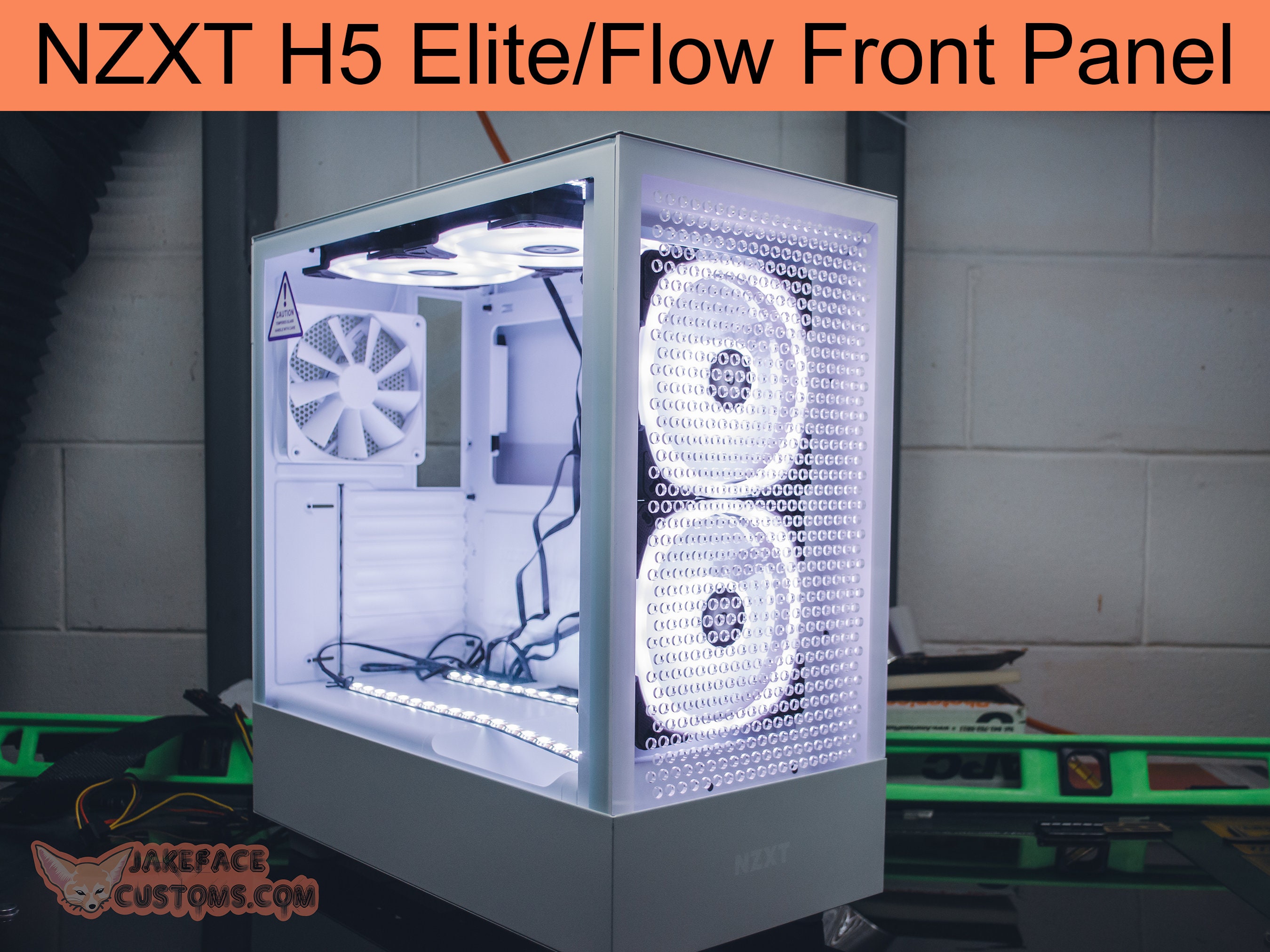 The Original NZXT H5 Elite and Flow Custom Vented Front Panel - Etsy