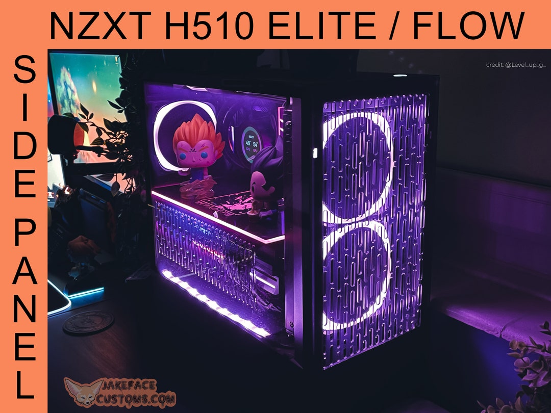 svovl cyklus Tilbageholde NZXT H510 H510i Elite Flow Custom Vented Side Panel - Etsy