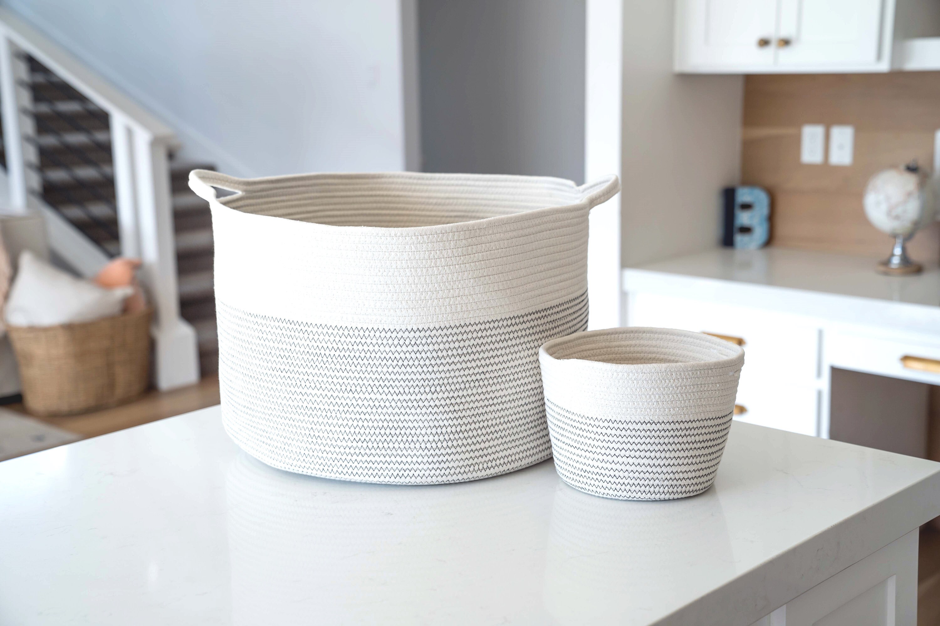 EXTRA Large Blanket Basket for Nursery or Living Room Woven Etsy