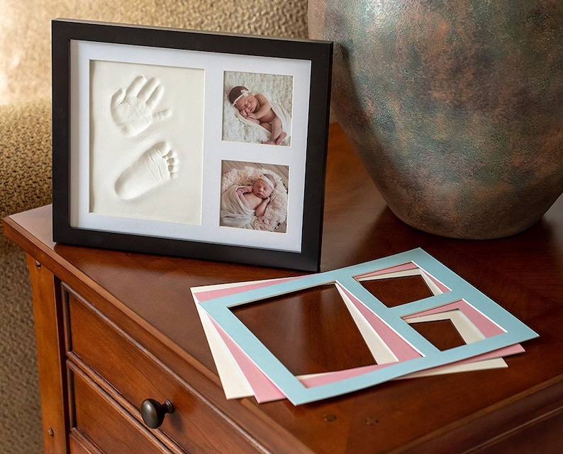 Baby Handprint & Footprint Picture Frame Newborn Keepsake Kit Etsy