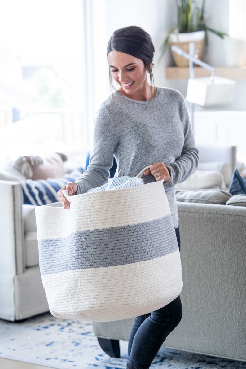 3pc EXTRA Large Blanket Basket for Nursery or Living Room Etsy