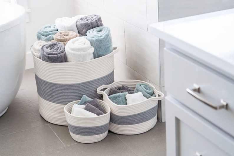 3pc EXTRA Large Blanket Basket for Nursery or Living Room Etsy