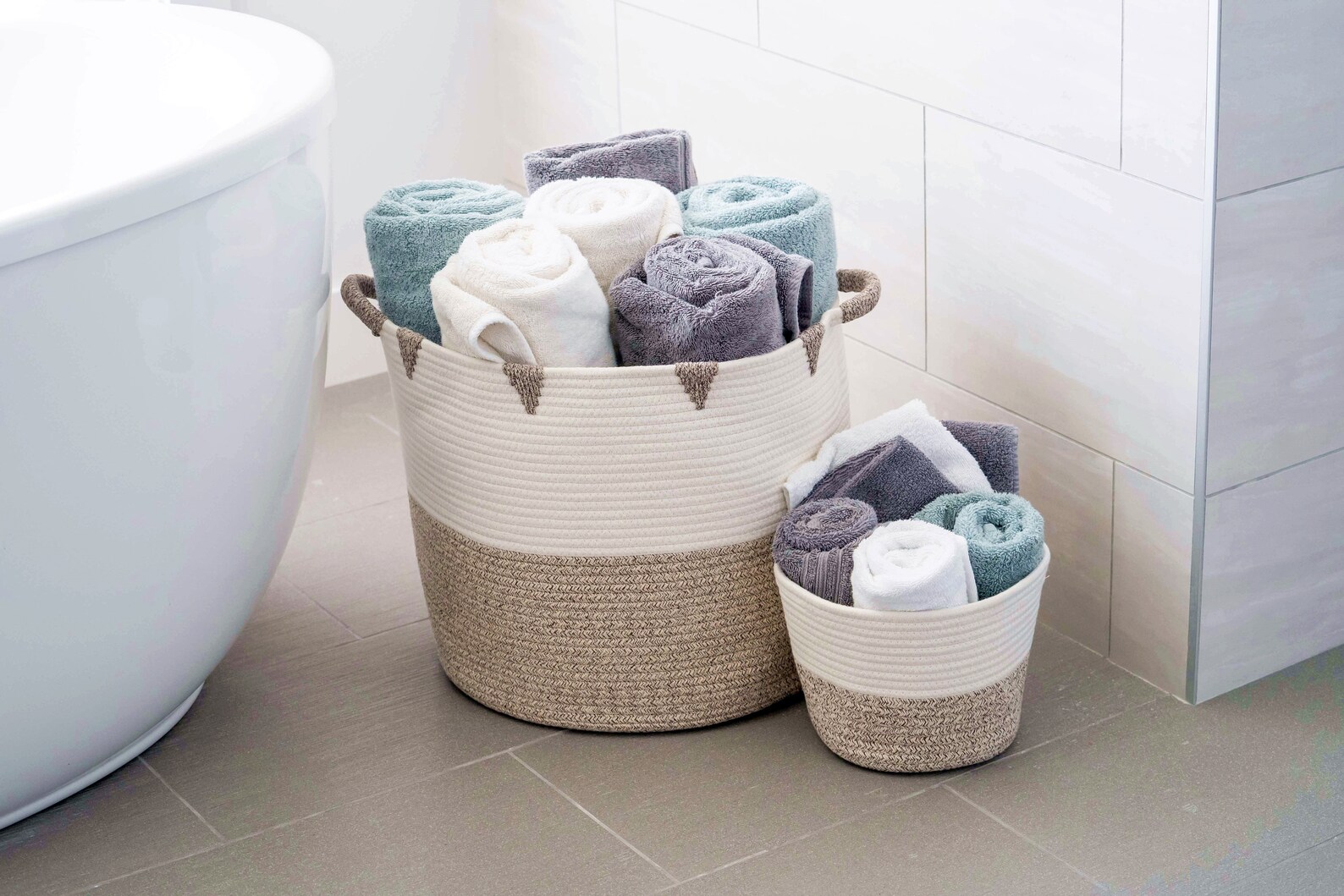 2pc Large Blanket Basket for Nursery or Living Room Woven Etsy