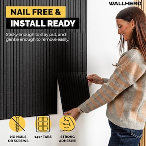 Black Felt Wall Tiles: Self-Adhesive Sound Insulation Pin Board - Set of 15