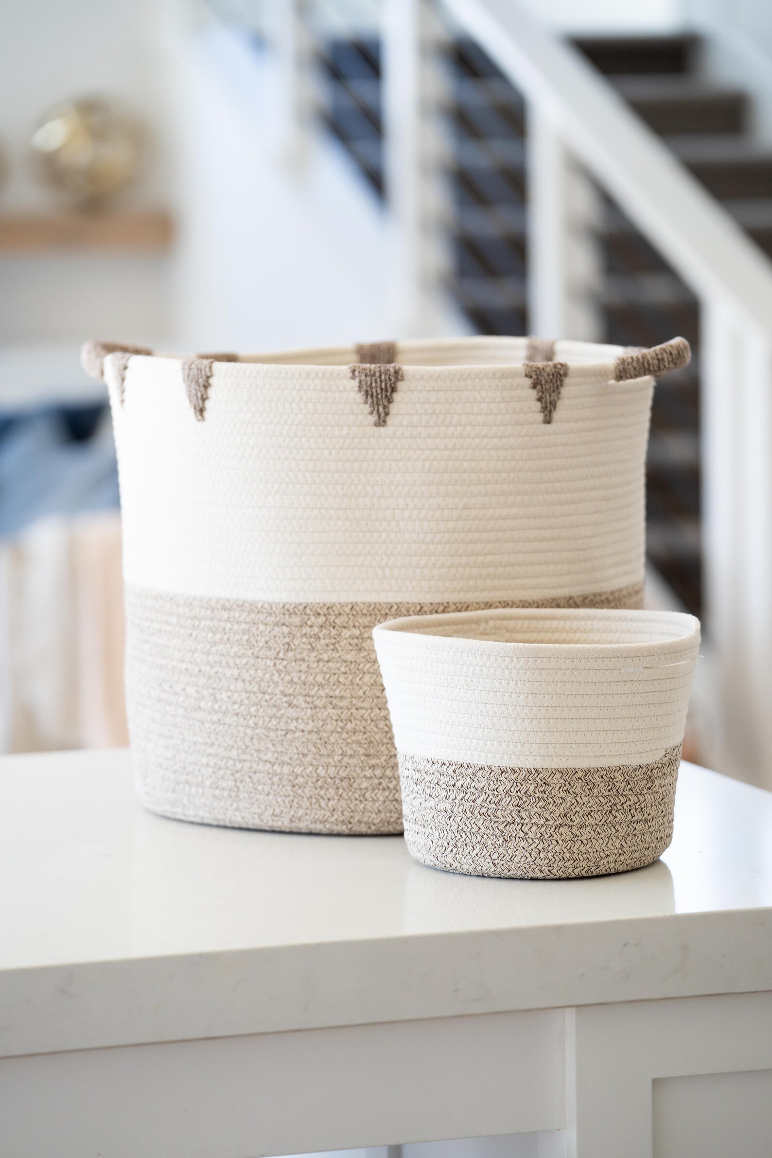 2pc Large Blanket Basket for Nursery or Living Room Woven Etsy