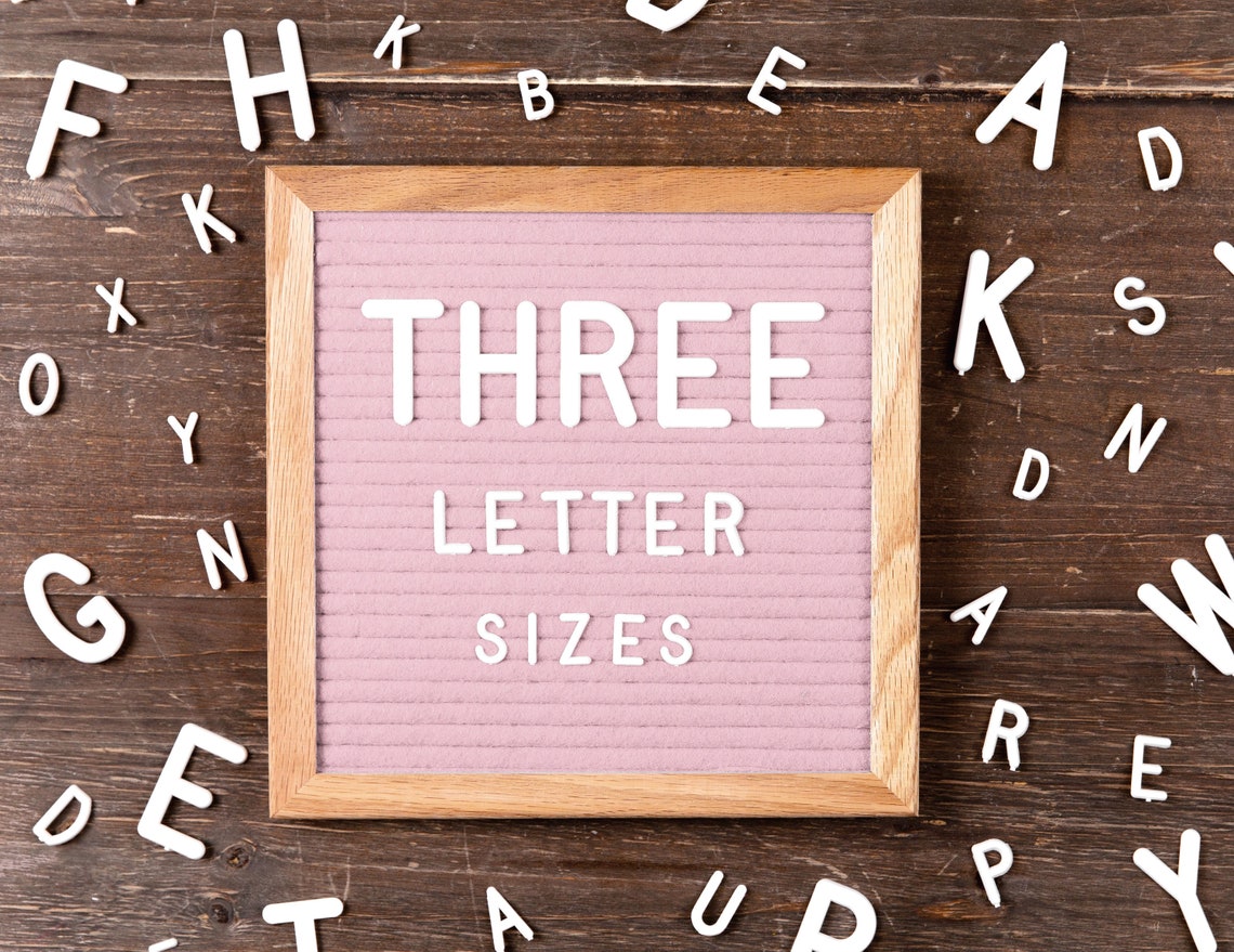 Pink Felt Letter Board 10x10 Frame Stand Cursive Words Etsy