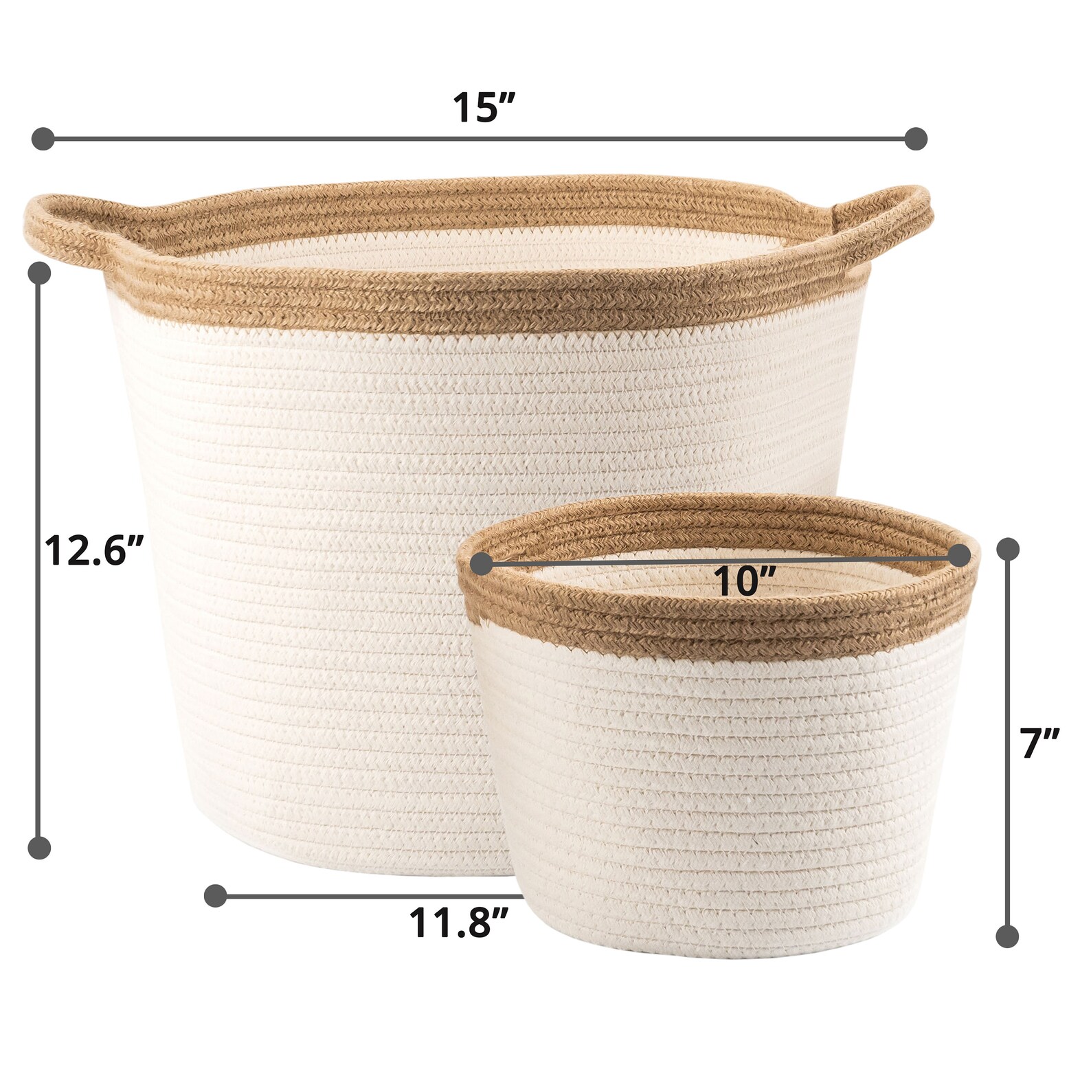 2pc Large Blanket Basket for Nursery or Living Room Woven Etsy