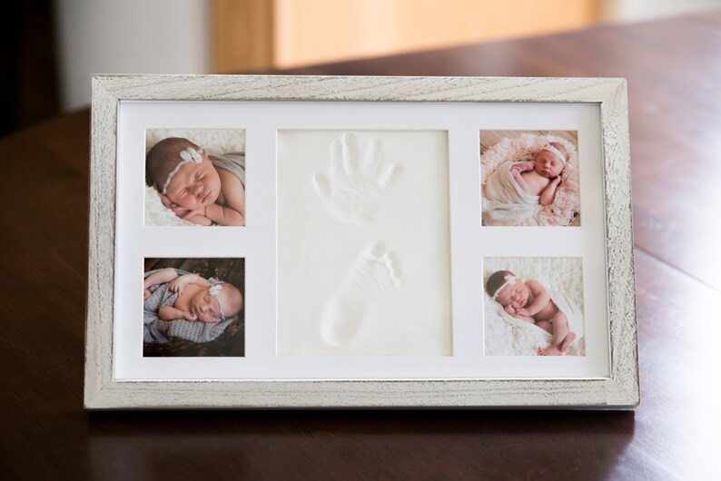DELUXE Baby Footprint Picture Frame Newborn Keepsake Kit Etsy