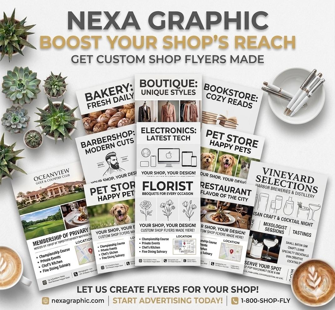 Custom Full Color Flyers: Design & Print Services for Promotion