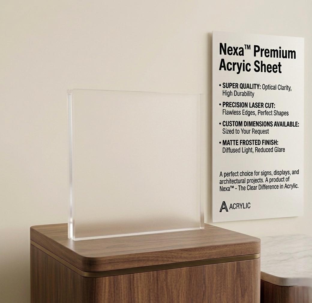 Custom Clear Acrylic Sheet - Precision Cut, Thick Plexiglass Panels