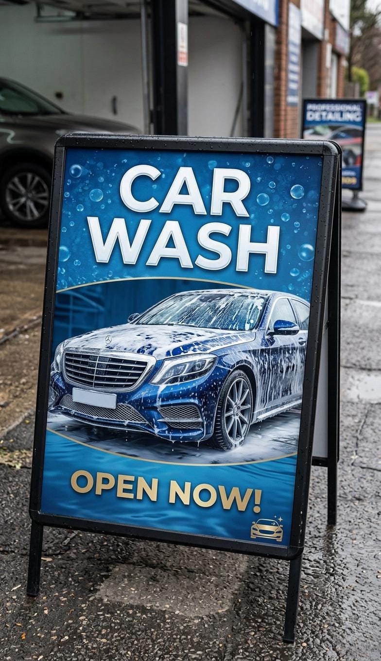 Outdoor Metal A-Frame Sign (Double-Sided, UV Printed Panels)