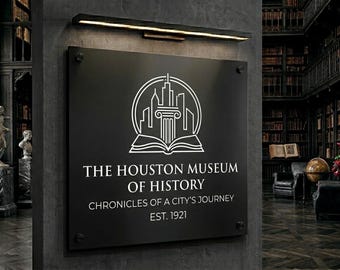 Custom Metal Business Sign: Durable Aluminum Composite (Multiple Sizes)