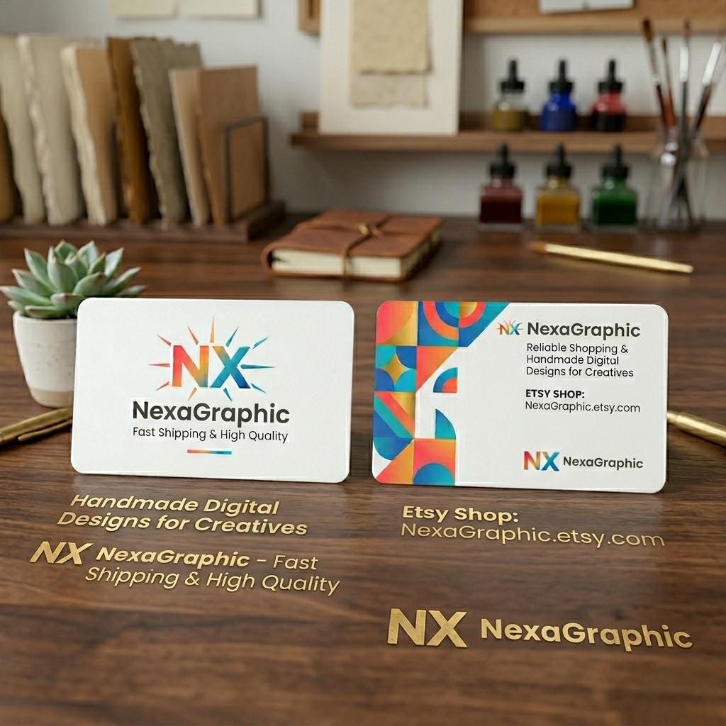 Modern Minimalist Business Cards, Custom Branding, Professional Cor...