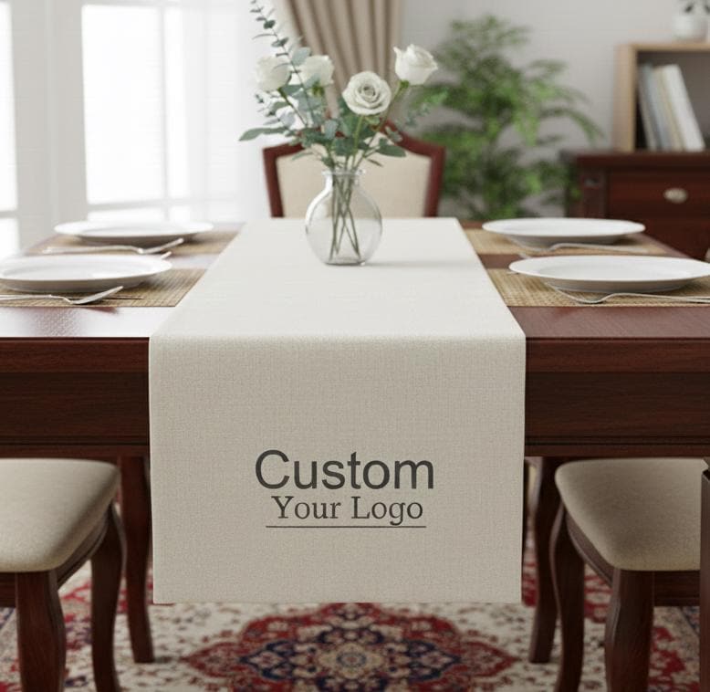 Custom Logo Table Runner, Booth Display, Multiple Sizes