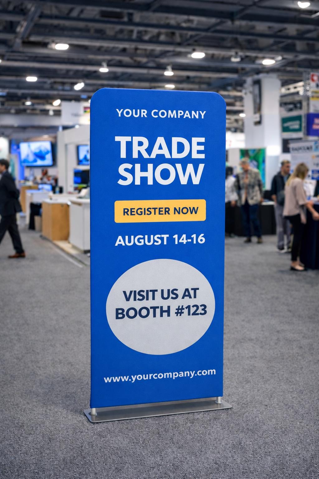 Trade Show Banner Stand: Custom Tension Fabric - Portable Display