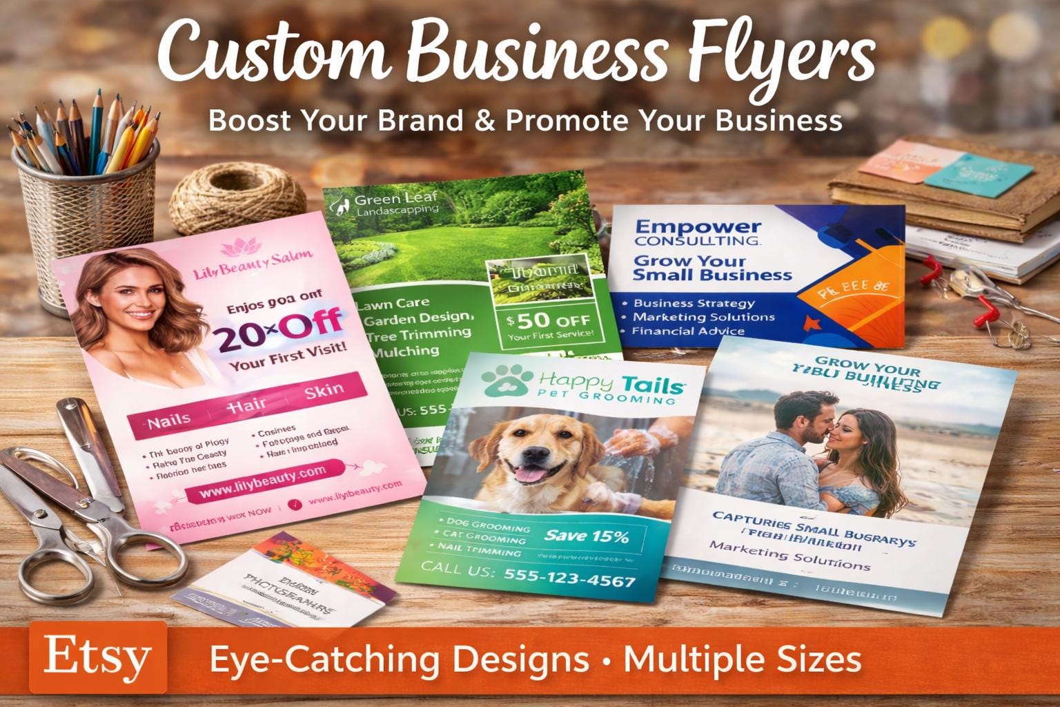 Custom Business Flyers | Full Color Marketing, Double Side Printing