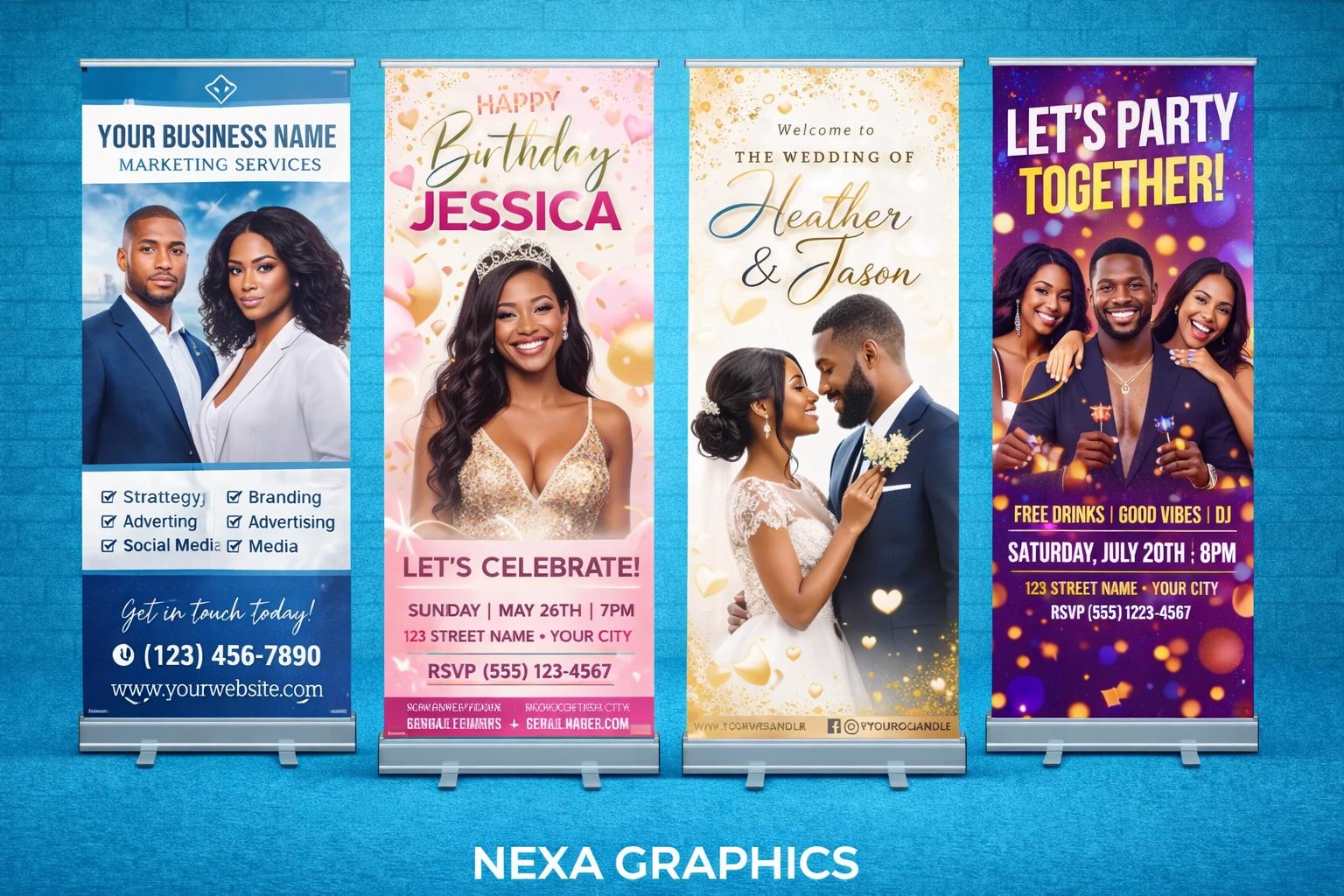 Custom Retractable Banner | Roll Up Sign Stand for Events, Pop Up S...