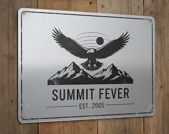 Personalized Aluminum Sign, Printed Metal - Business Sign Weatherproof & Lightweight