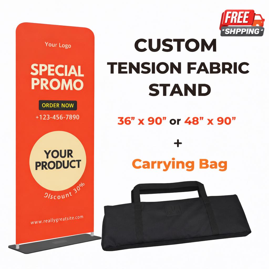 Custom Tension Fabric Banner Stand | Portable Trade Show Display