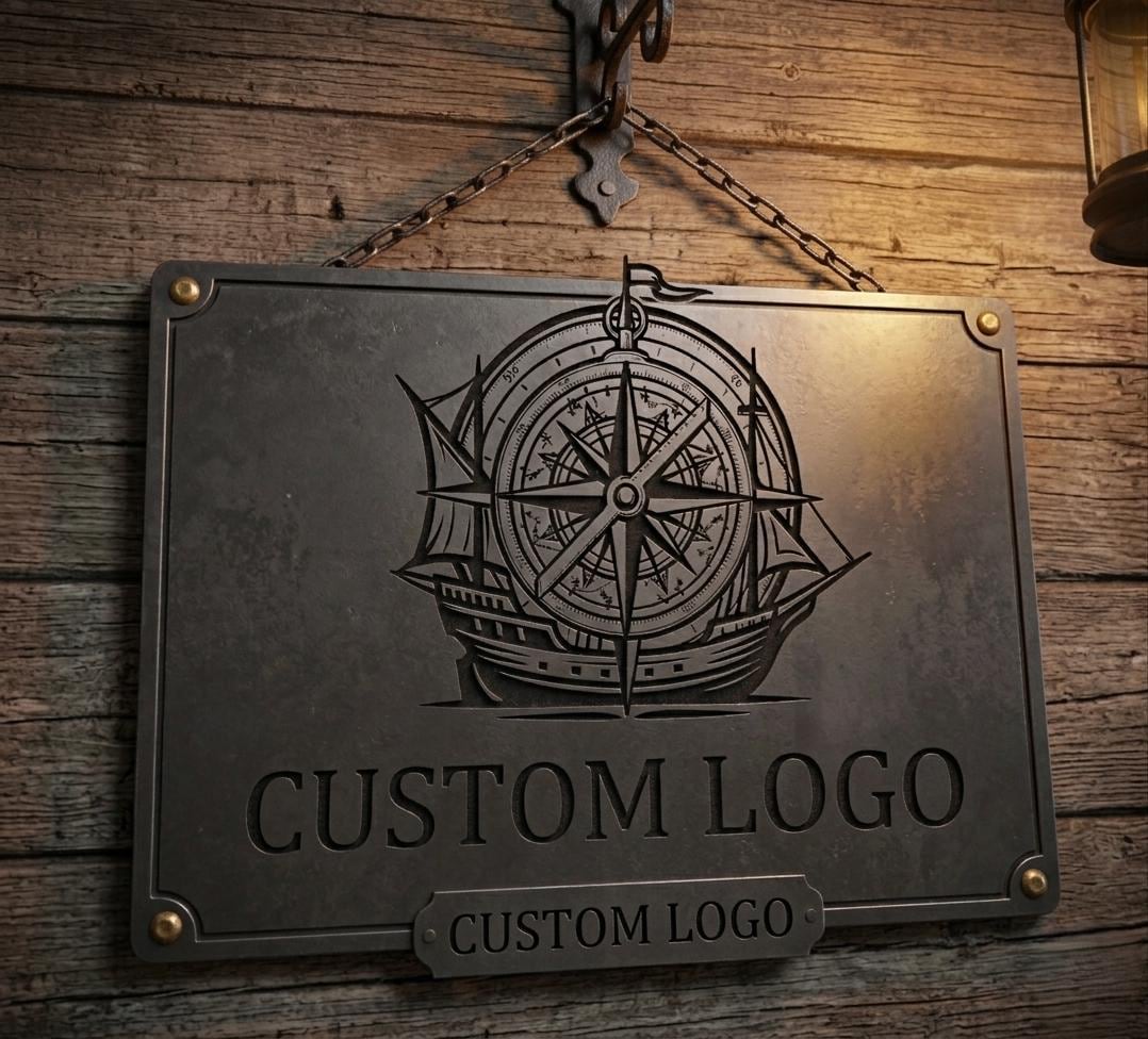 Custom Metal Business Sign , Durable Aluminum, Outdoor Ready