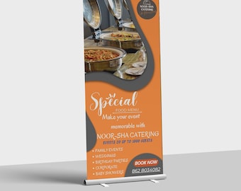 Custom Retractable Roll-Up Banner: Portable Trade Show Display (33"-81")