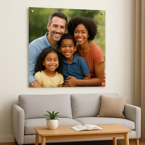 Custom Acrylic Wall Art: Full-Color Photo Print with Metal Standoffs