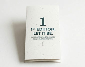 Custom Tri-Fold Brochures, Full Color Printing, Paper, Marketing Material