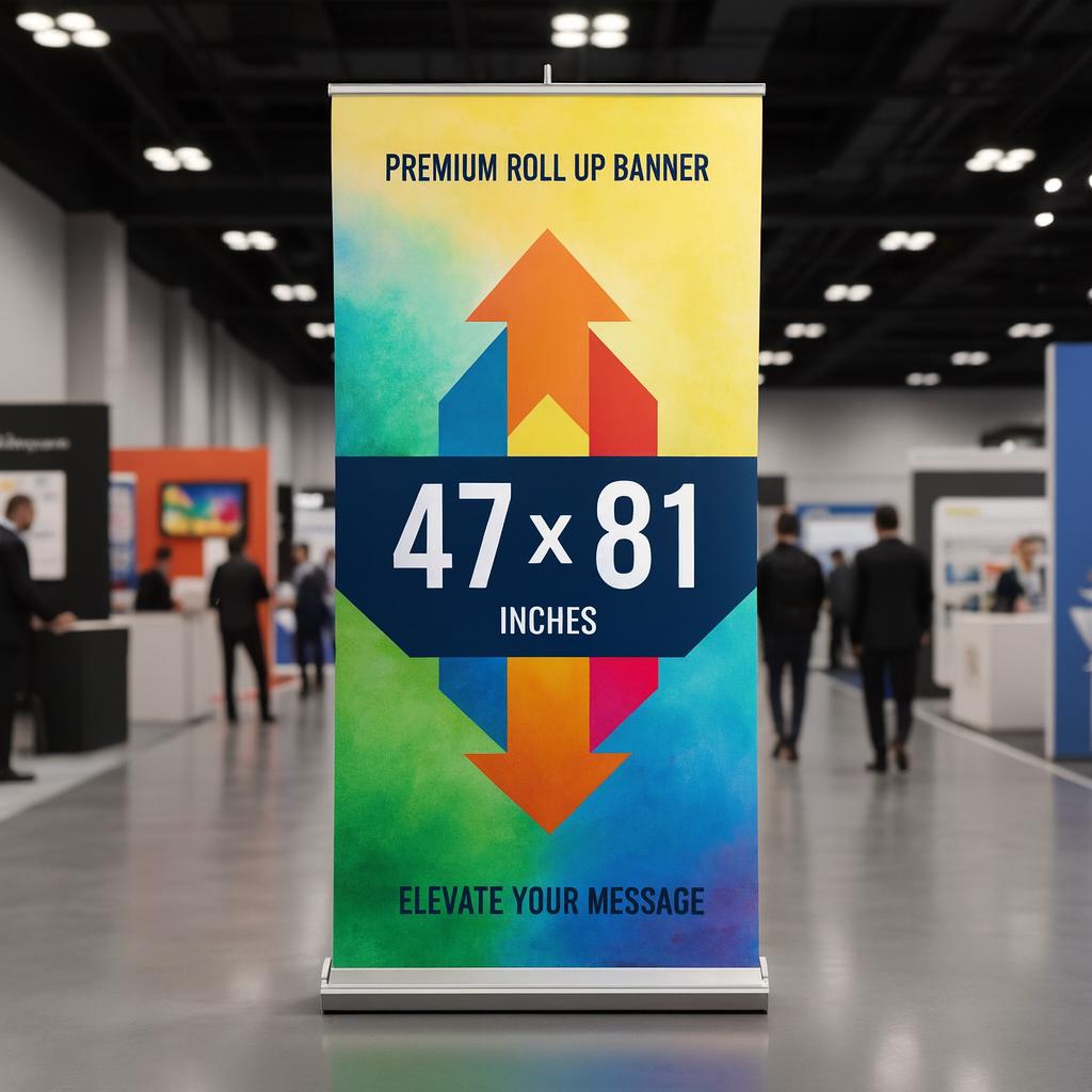 Retractable Banner – Vibrant Print, Aluminum Base (47" x 81")