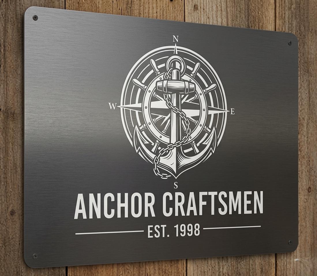 Custom Metal Business Sign - Durable Aluminum, Outdoor Safe