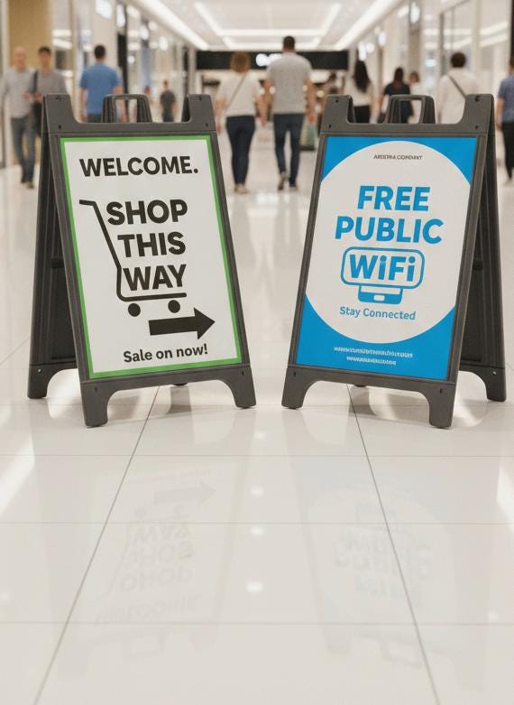 A-Frame Sidewalk Sign: Customizable Outdoor Display