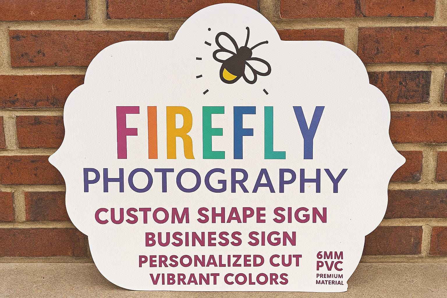 Custom PVC Logo Sign: 6mm Business Branding, Weatherproof