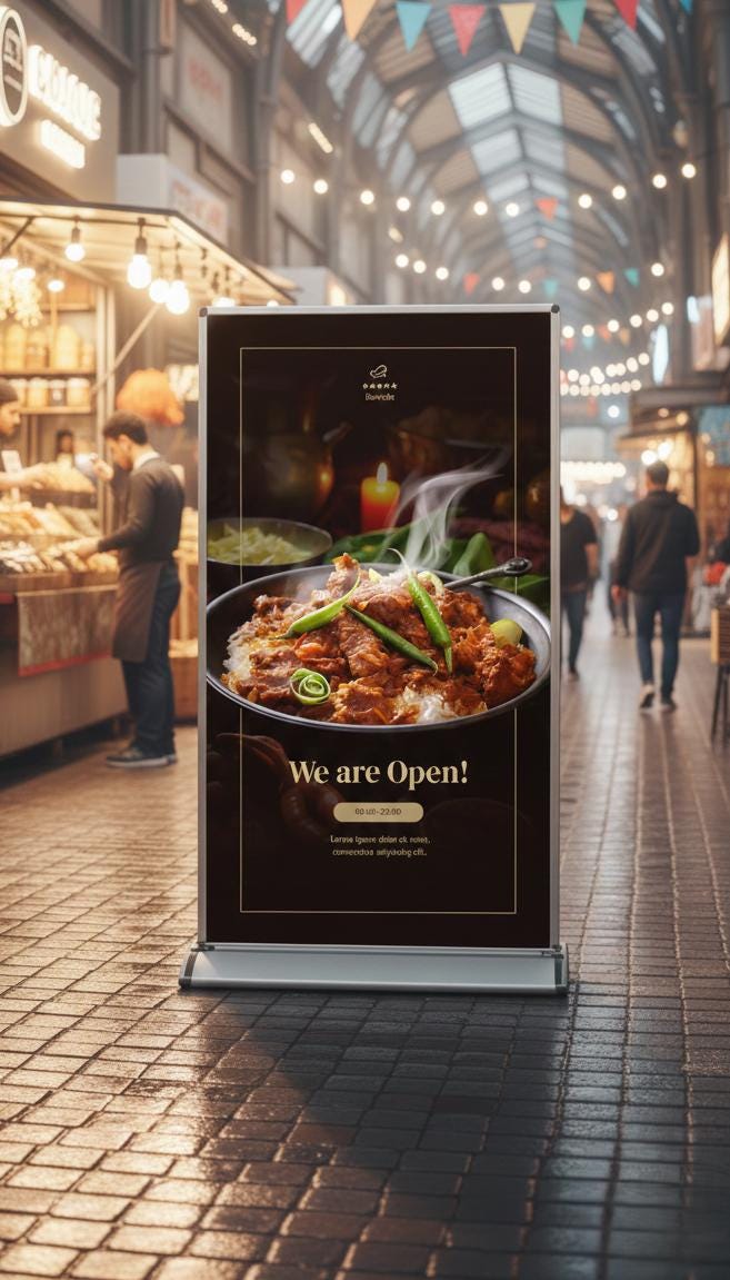 Custom Trade Show Banner, Roll Up Retractable Stand, Full Color Print