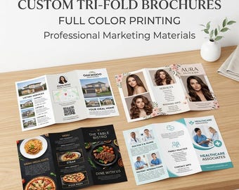 Tri-Fold Brochure Printing , Promotional Pamphlets (8.5x11 to 11x17)
