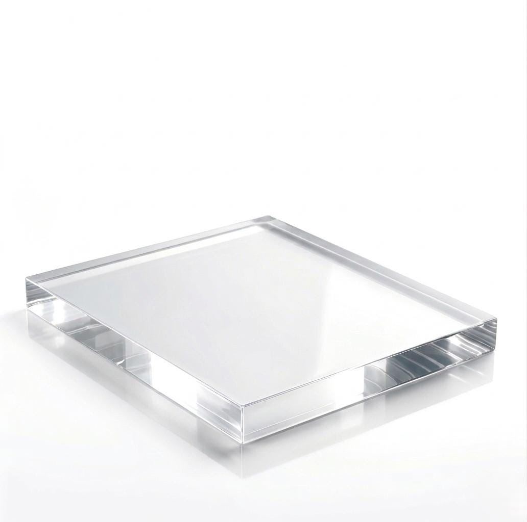 Thick Clear Acrylic Sheet Plexiglass Panel, Custom Cut Plastic Boar...