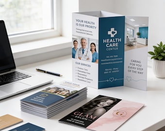 Custom Tri-Fold Brochures: Full Color Printing, Paper, Custom Design