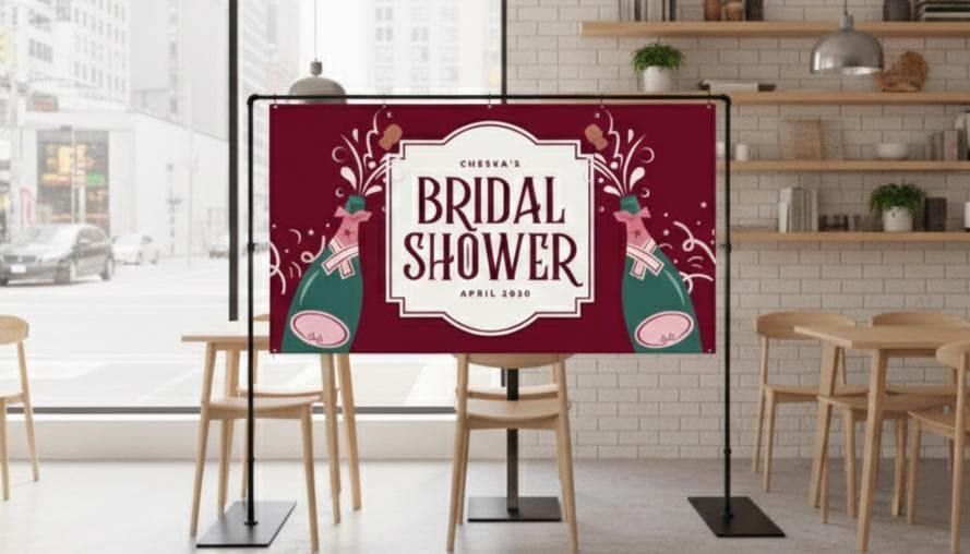 Custom Vinyl Backdrop Banner, Party Photo Booth Decor