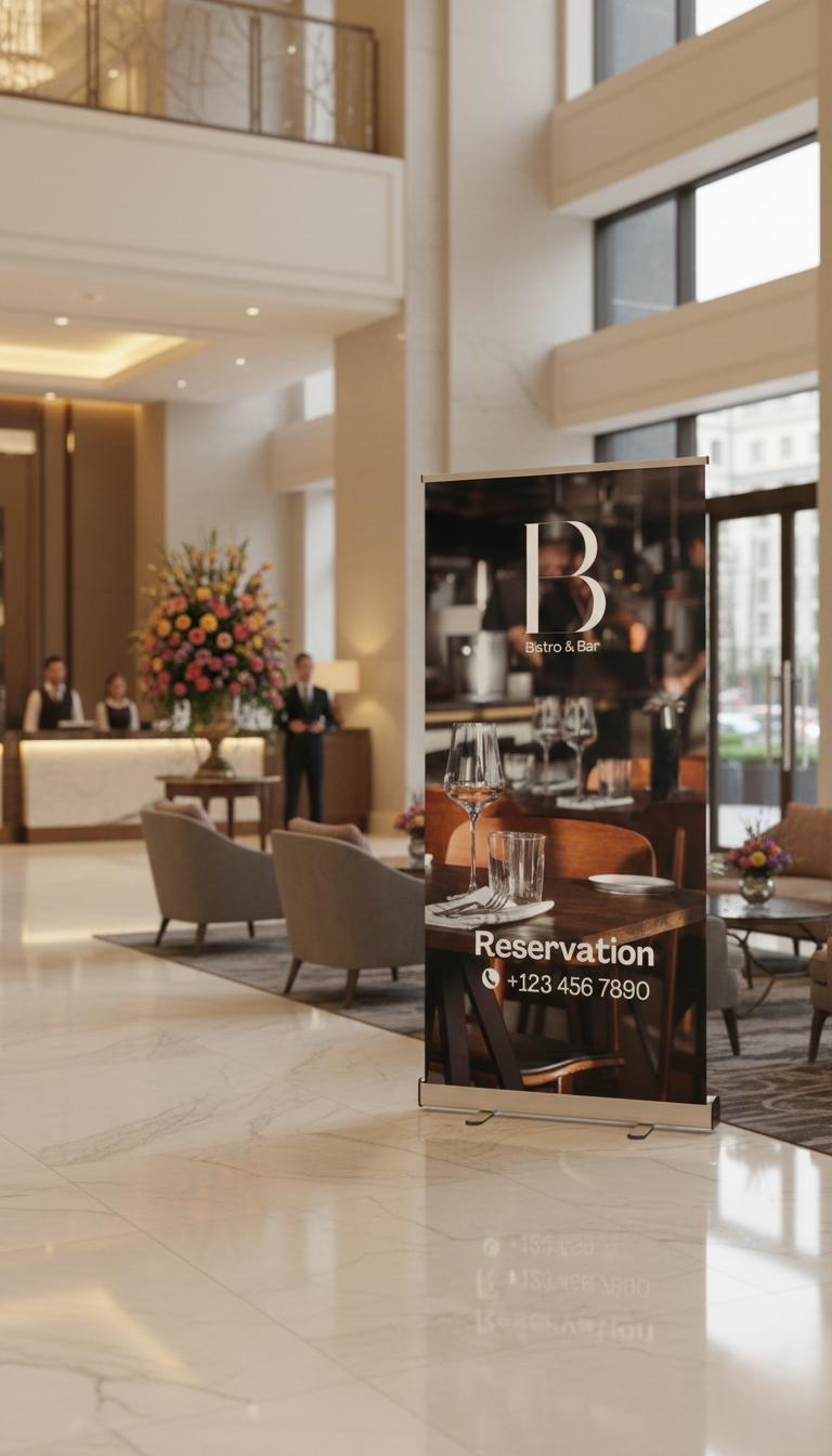 Custom Retractable Fabric Banner, Trade Show Display