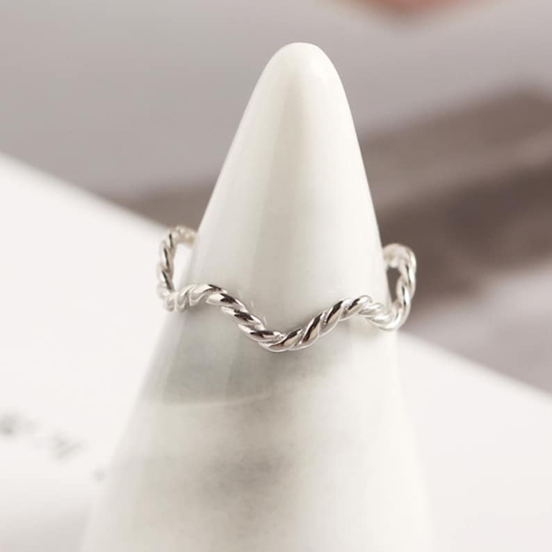 925 Sterling Silver Ring Simple Ring Stackable Rings Woman Ring String Ring Adjustable Ring R020