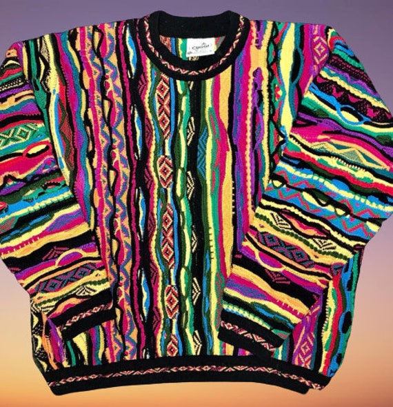 Extra Vintage Coogi Multicolor Sweater Jumper Size