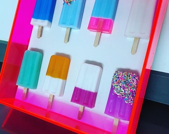 Paleta de acrílico neón 3D Pop Art