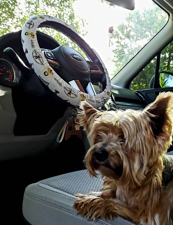 Yorkie Steering Wheel Cover Yorkie Steering Wheel Cover