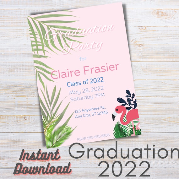 Graduation Party Invitation Template Graduation Invitation Etsy Graduation Party Invitation Template Graduation Invitation Etsy