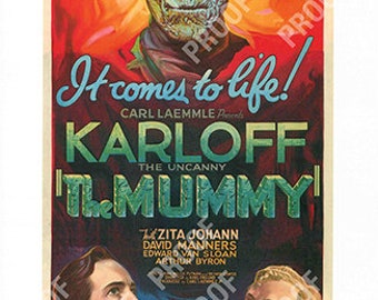Mummy Movie Poster Etsy - the mummy movie poster roblox