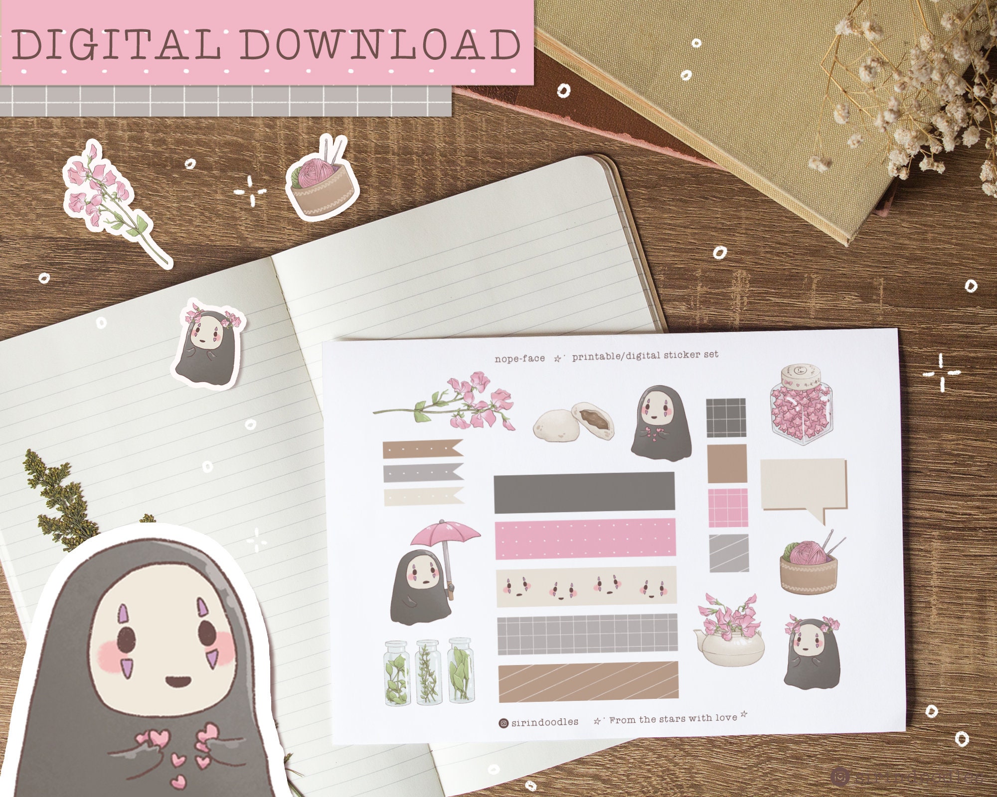 anime planner sticker etsy