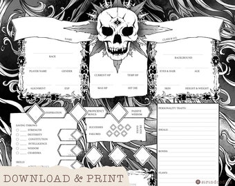 Royal Character Sheet - Etsy
