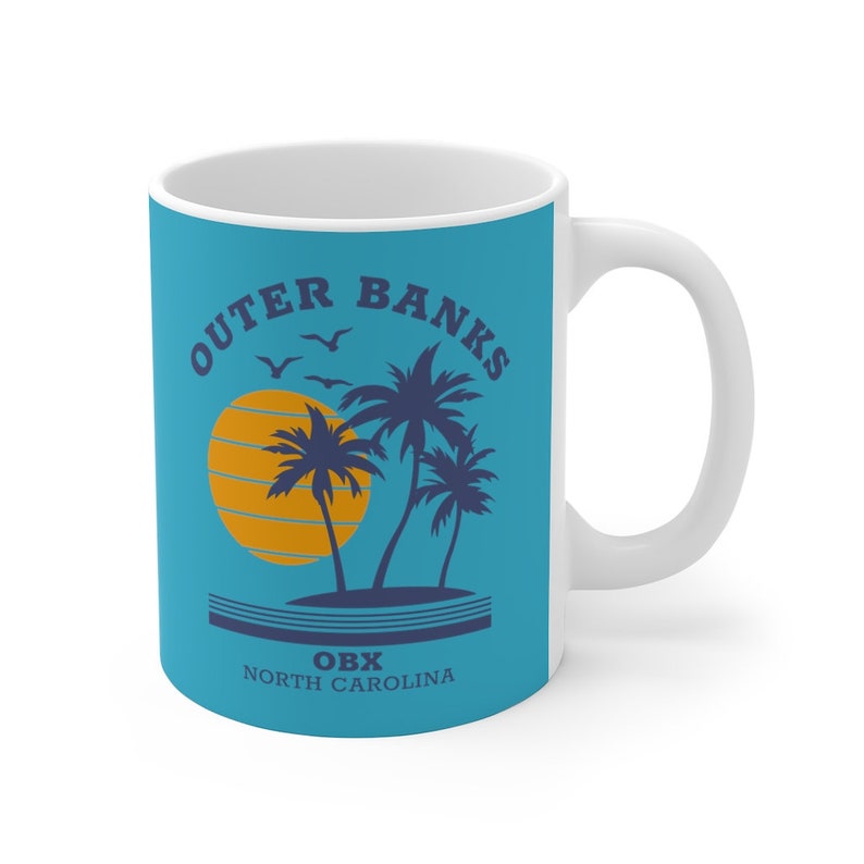 Retro Outer Banks Mug OBX North Carolina Custom Mug Custom | Etsy